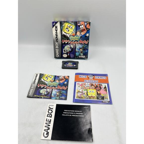 SpongeBob Squarepants: Lights, Camera, Pants! GBA Complete CIB Great Condition! - Picture 1 of 15